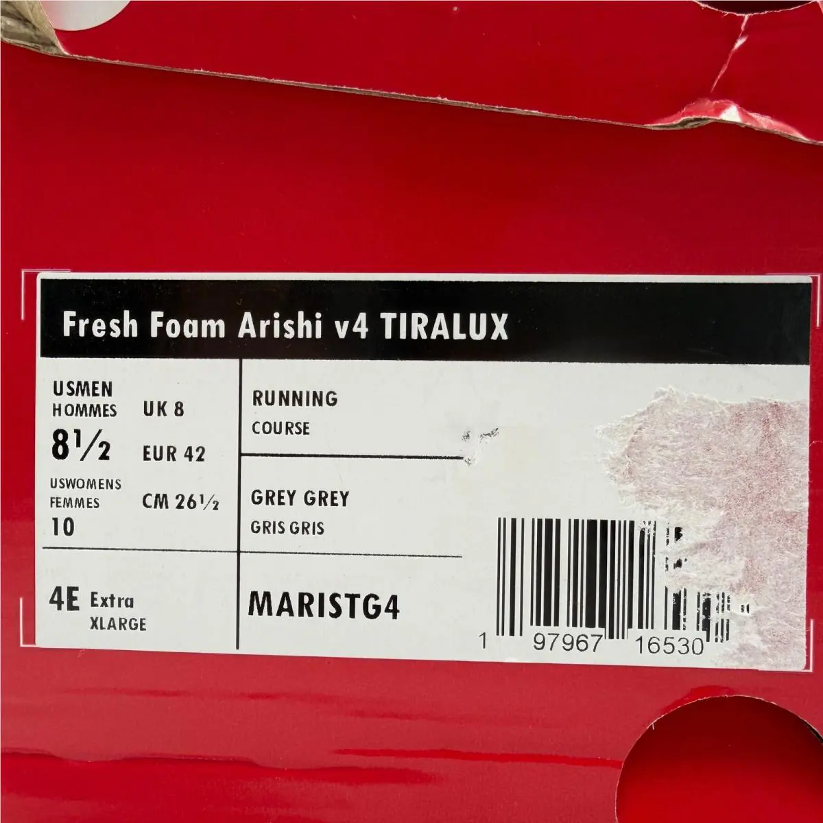 New Balance shoes - Fresh Foam Arishi V4 - Fresh Foam Arishi - MARISTG4 - Gray 18