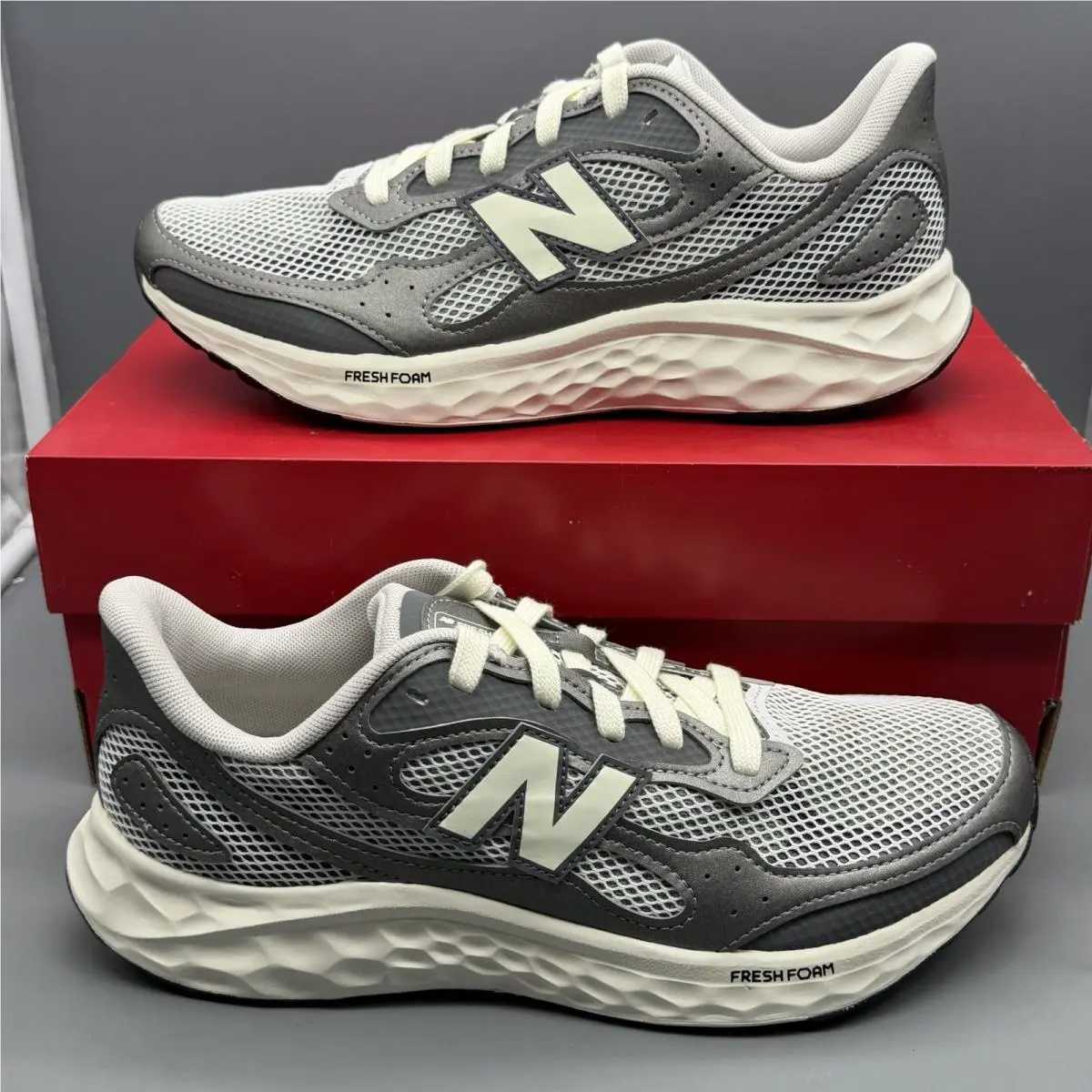 New Balance Fresh Foam Arishi V4 Tiralux Men’s 9 Gray Running Shoes Sneakers
