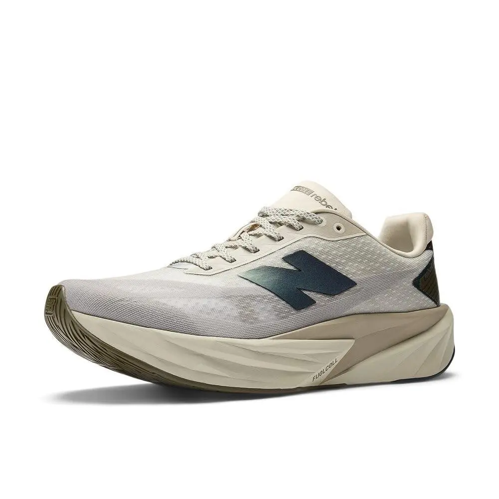 New Balance Men`s Fuelcell Rebel V5 Running Shoe Shipyard/arid Stone/silver