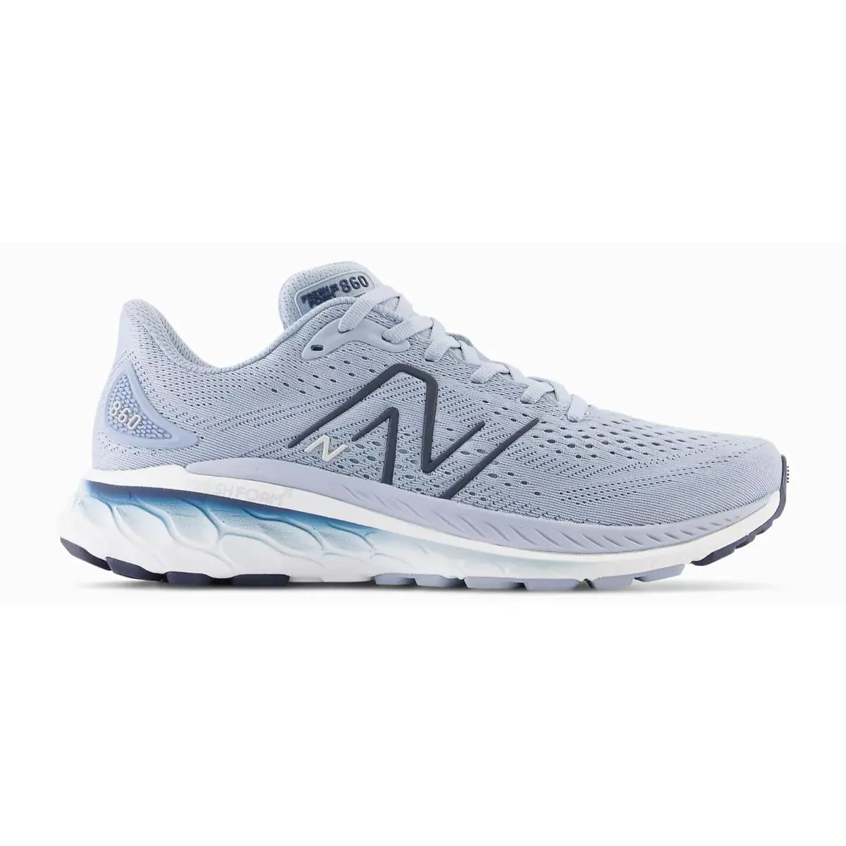 New Balance Fresh Foam X 860v13 Shoe Arctic Grey Indigo Silver Metal Men`s 10.5