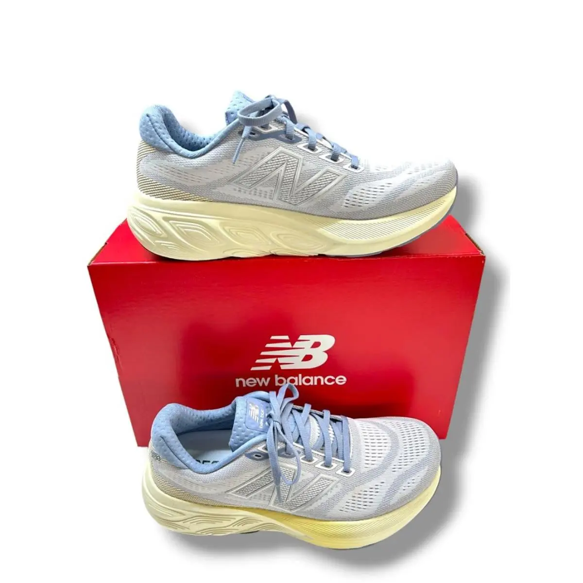 Size 10 New Balance Womens Fresh Foam 880v15 Running Shoes Sneakers Gray Beige
