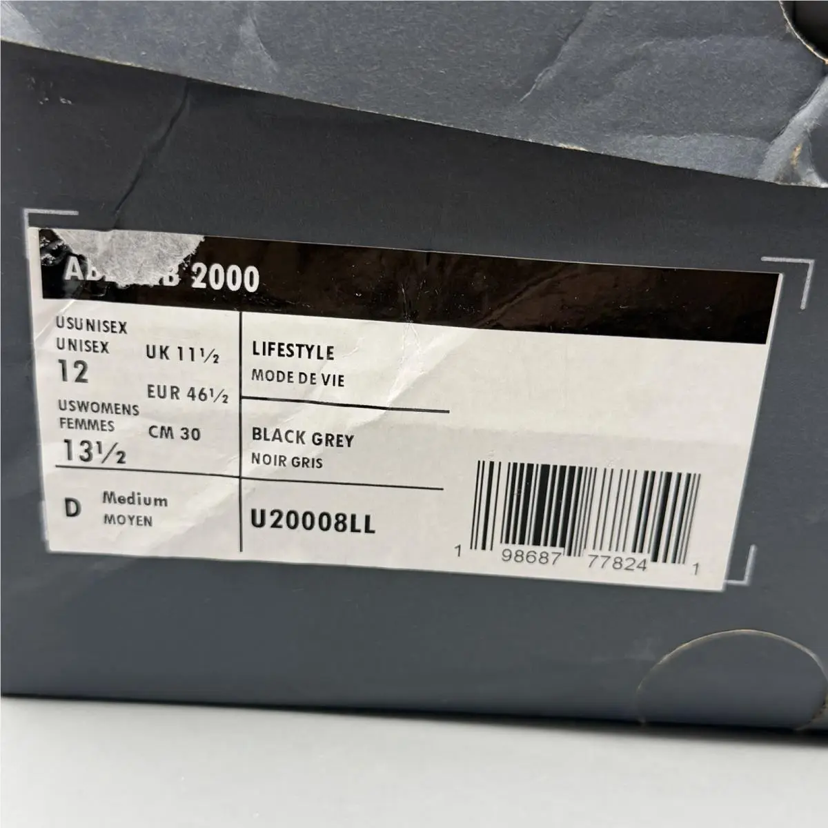 New Balance shoes - New Balance Abzorb 2000 - Abzorb - U20008LL - Black (UPC: 0198687778241) 12
