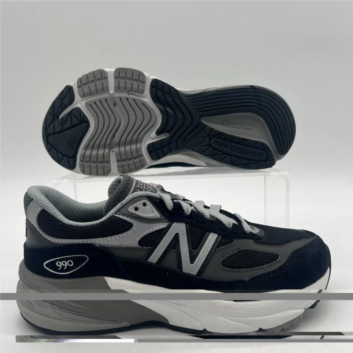 Mens Size 4 New Balance 990 Black Active GC990BK6 New