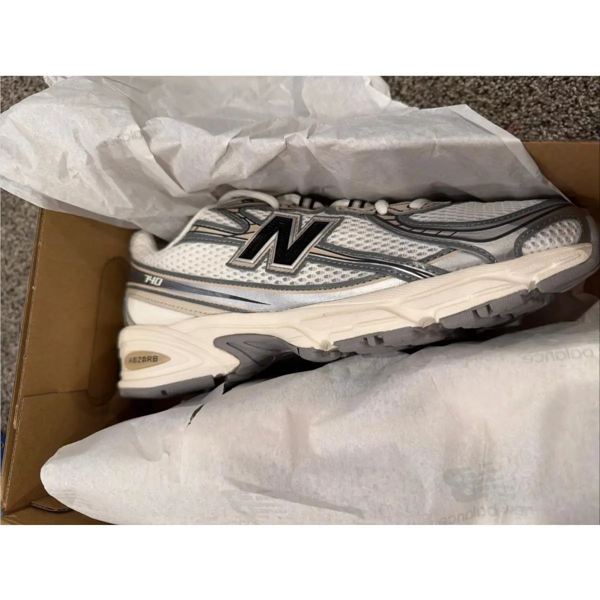 New Balance shoes - New Balance 740 - Grey White Black (UPC: 0197968434302) 0