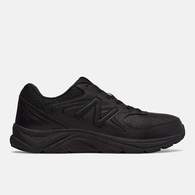 New Balance 840V2 Sneakers Mens Sz 8 - 2E Black Leather Walking Shoes MW840V2