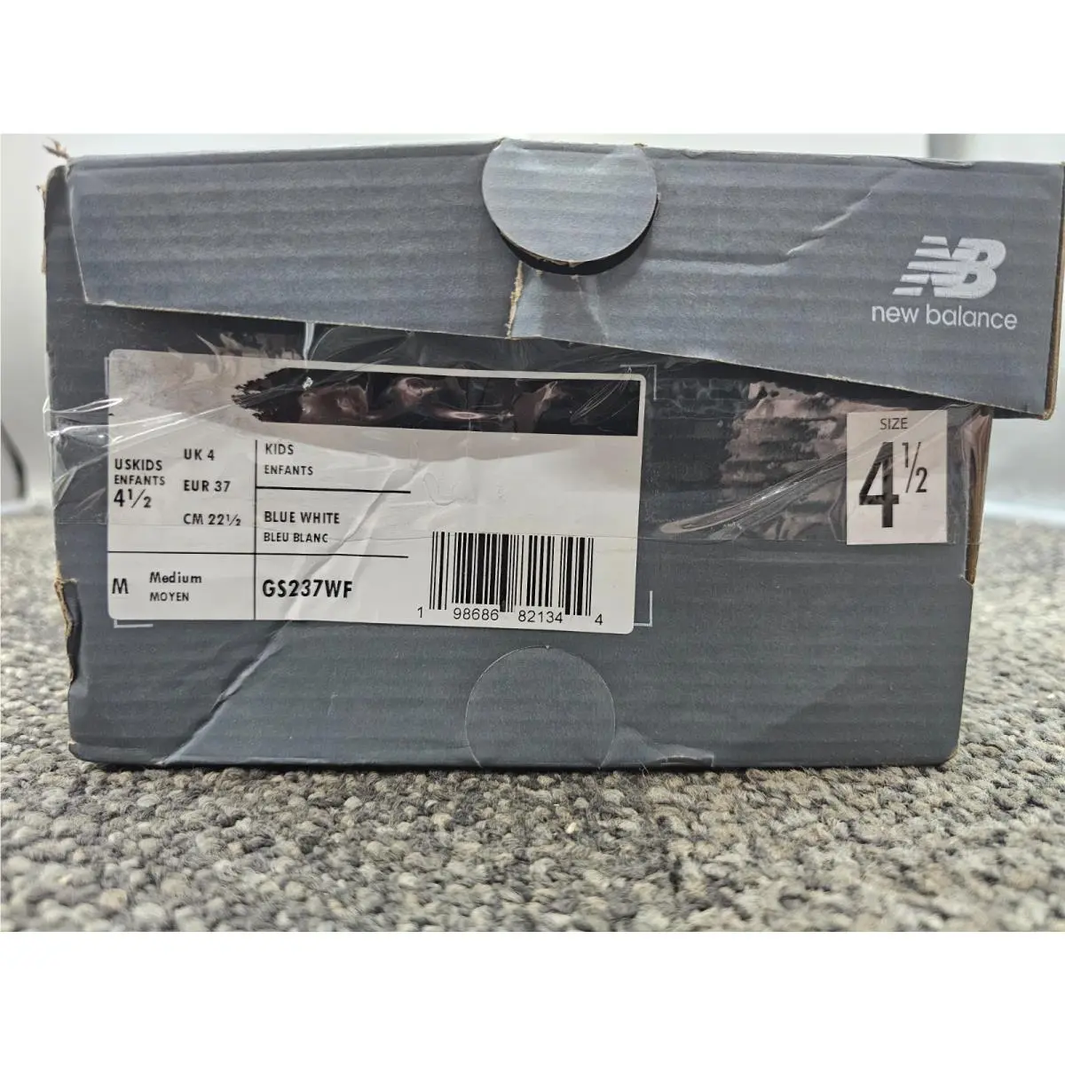 New Balance shoes - NEW BALANCE GS237WF - GS237WF - Blue White (UPC: 198686821344) 3