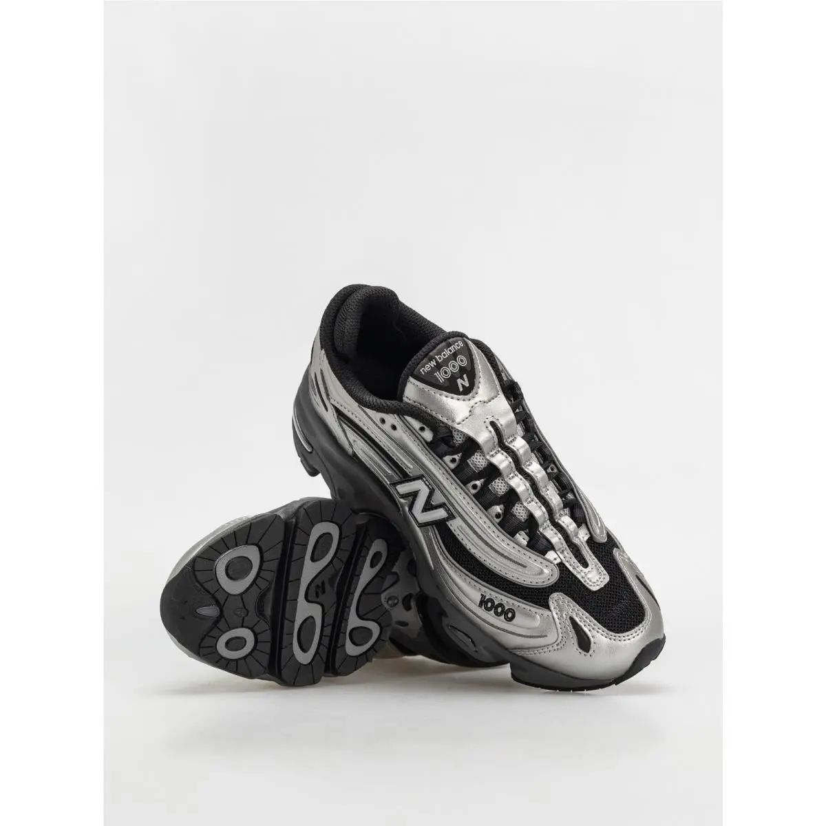 New Balance shoes - New Balance 1000 - Black/Silver Metallic 3