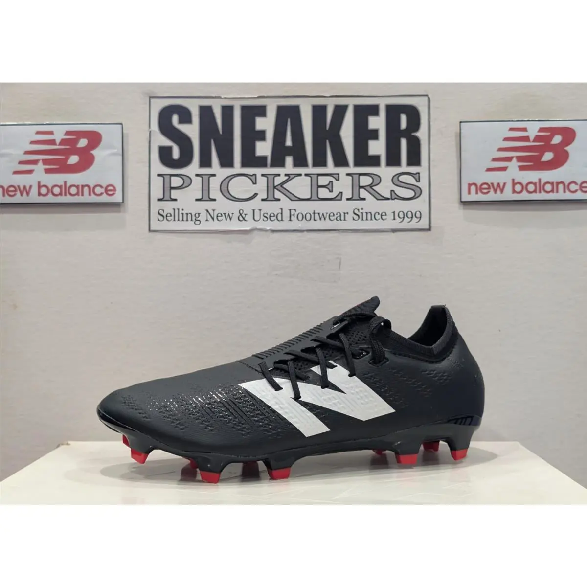 New Balance Men`s Furon V7+ Pro FG Soccer Cleats - SF1FB75 - Size: 8 - Black New
