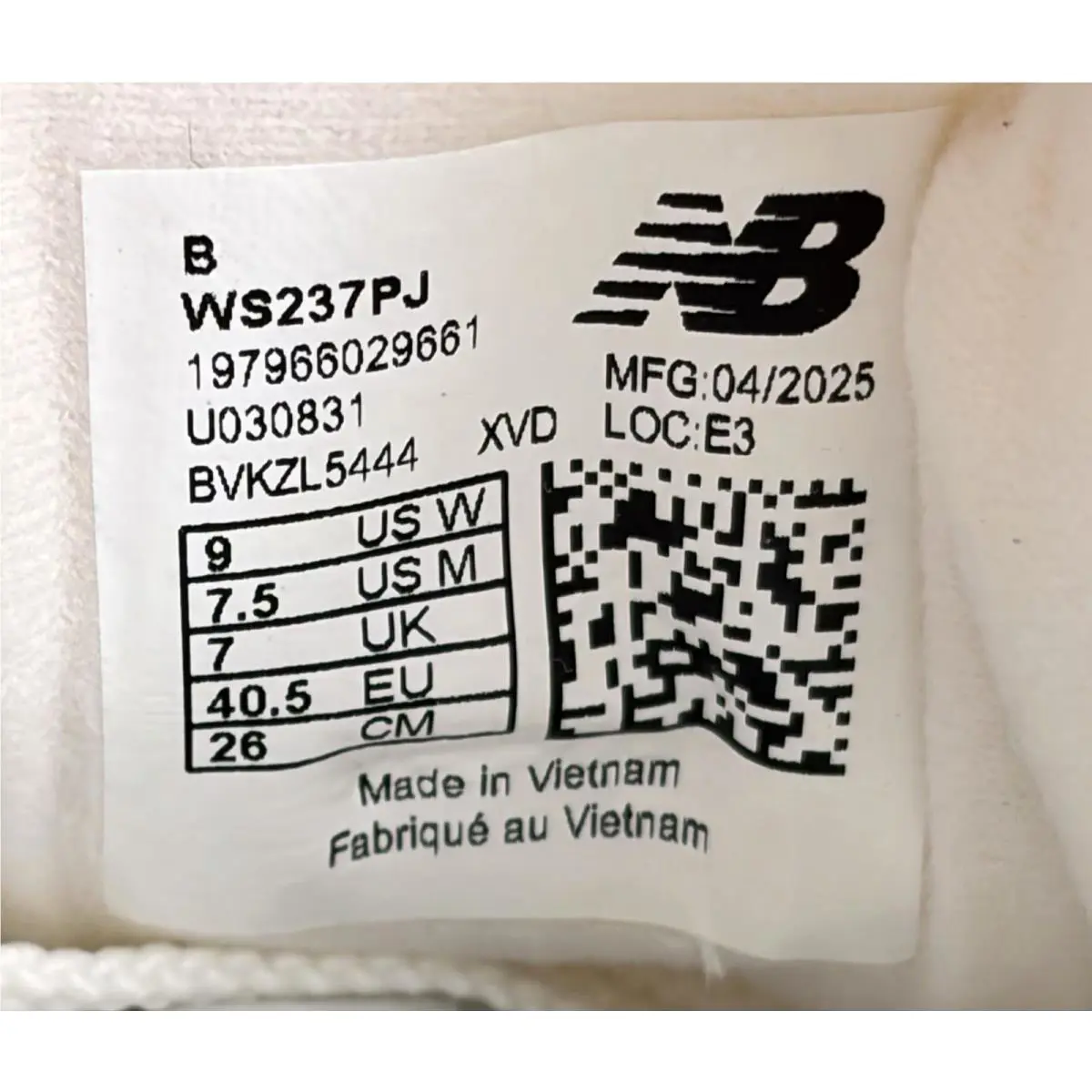 New Balance shoes - New Balance 237 - WS237PJ - White/Black/Leopard Logo (UPC: 197966029661) 7
