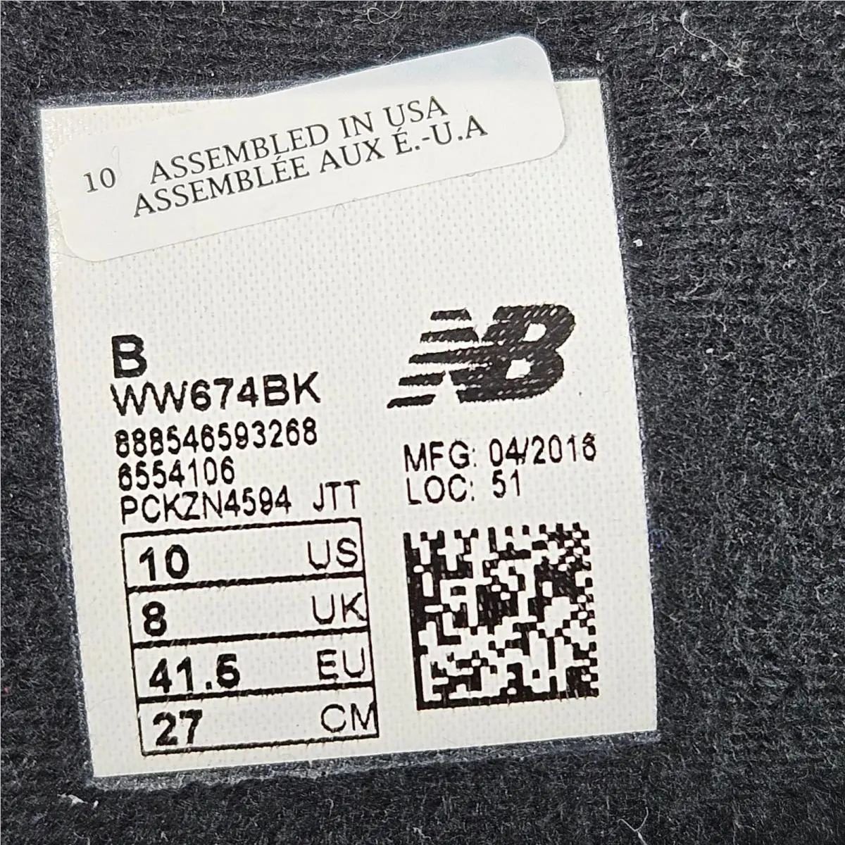 New Balance shoes - WW674BK - WW674BK - Black 5