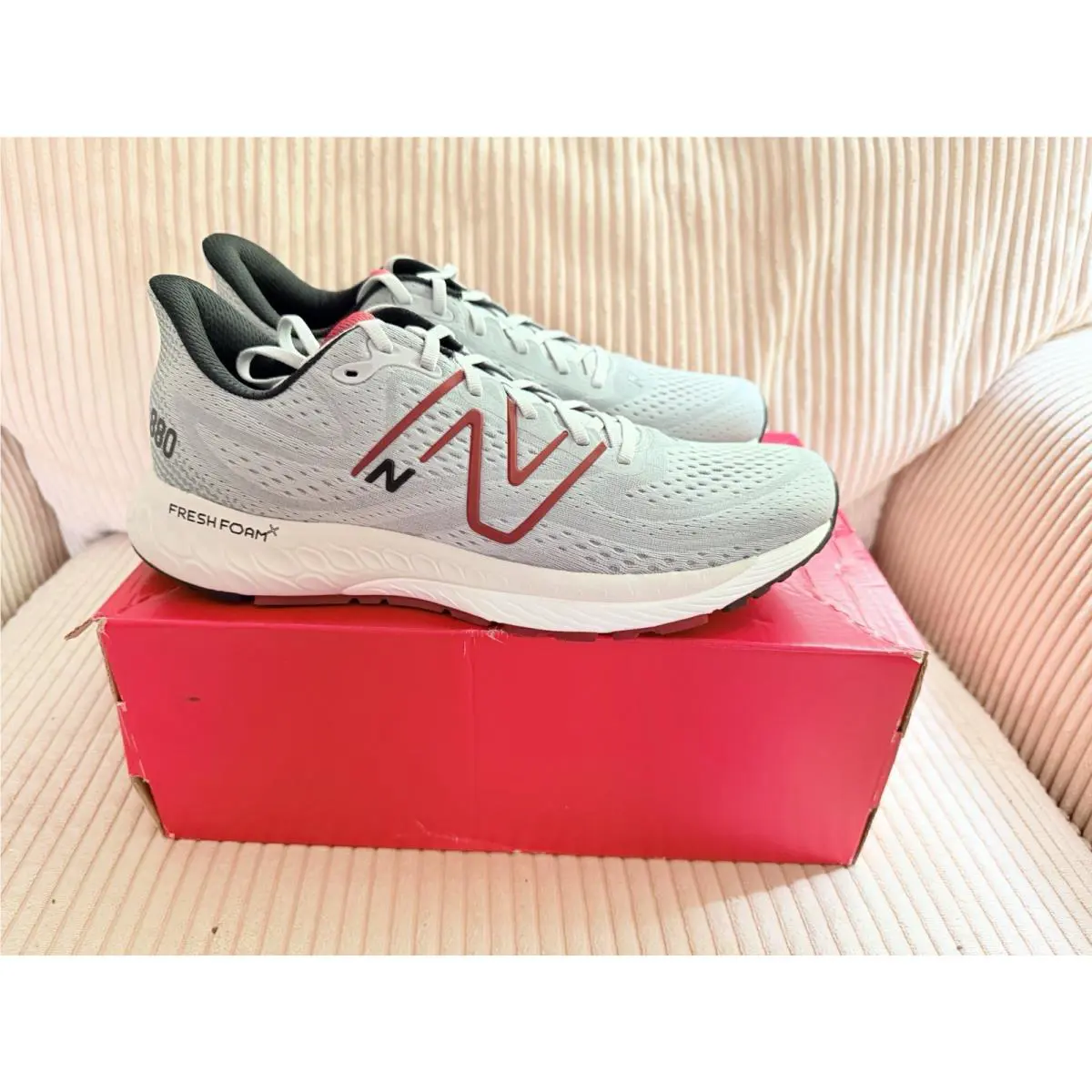 New Balance Men`s Fresh Foam X 880v13 M880G13 Gray Athletic Sneaker Size 9 D