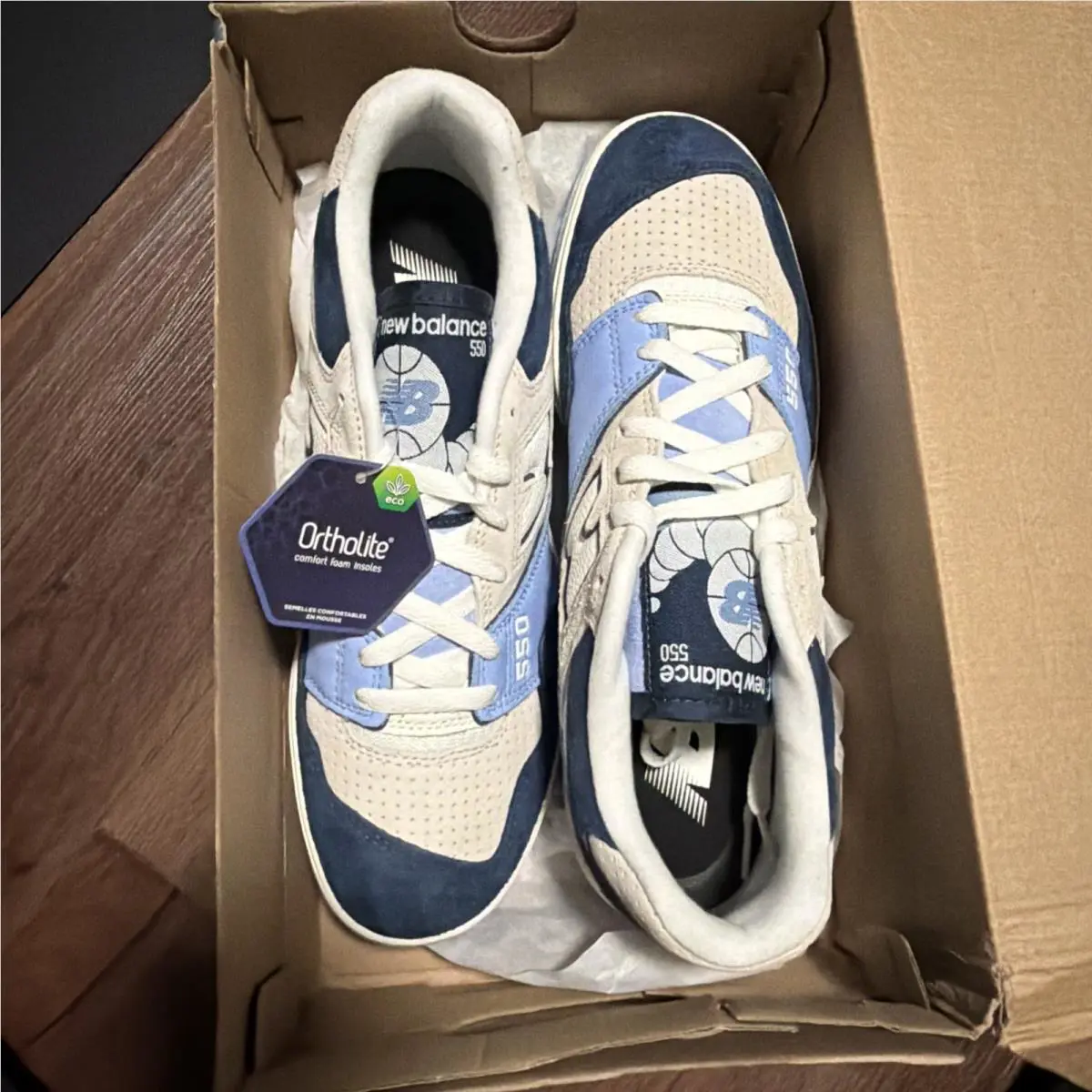 New Balance shoes - New Balance 550 - Navy/Electric Sky (UPC: 198686223636) 1