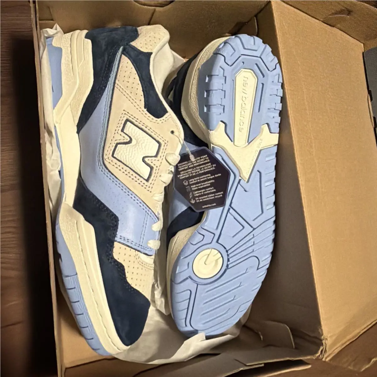 New Balance shoes - New Balance 550 - Navy/Electric Sky (UPC: 198686223636) 3