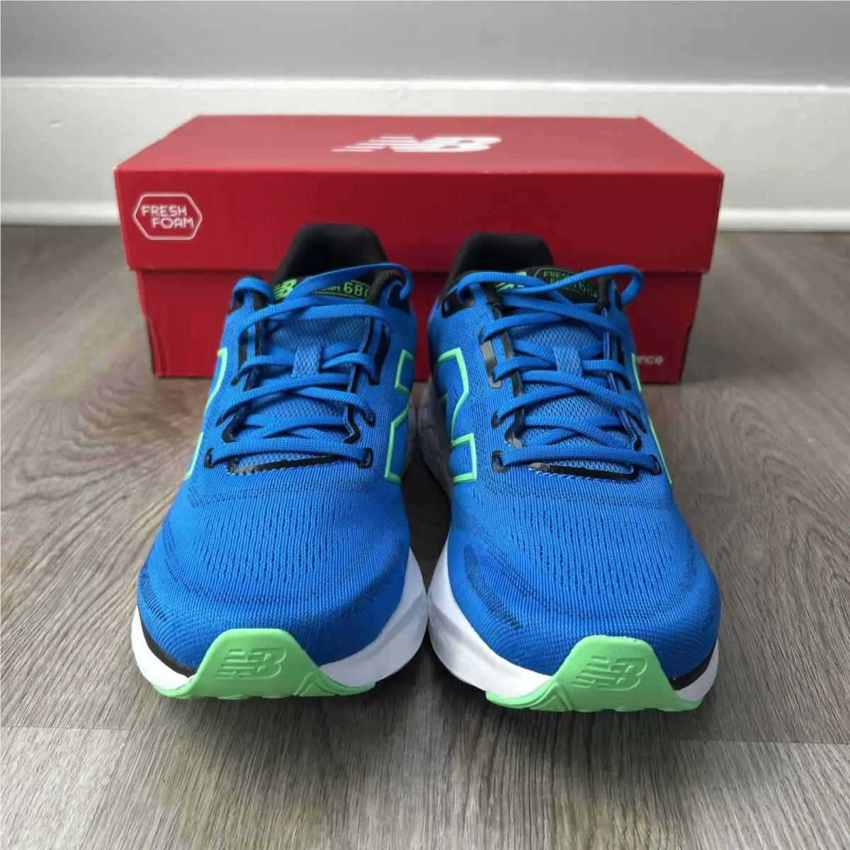 New Balance shoes - New Balance 680 - M680LB8 - Blue Oasis/Lime Leaf/Black/White (UPC: 197375618739) 0