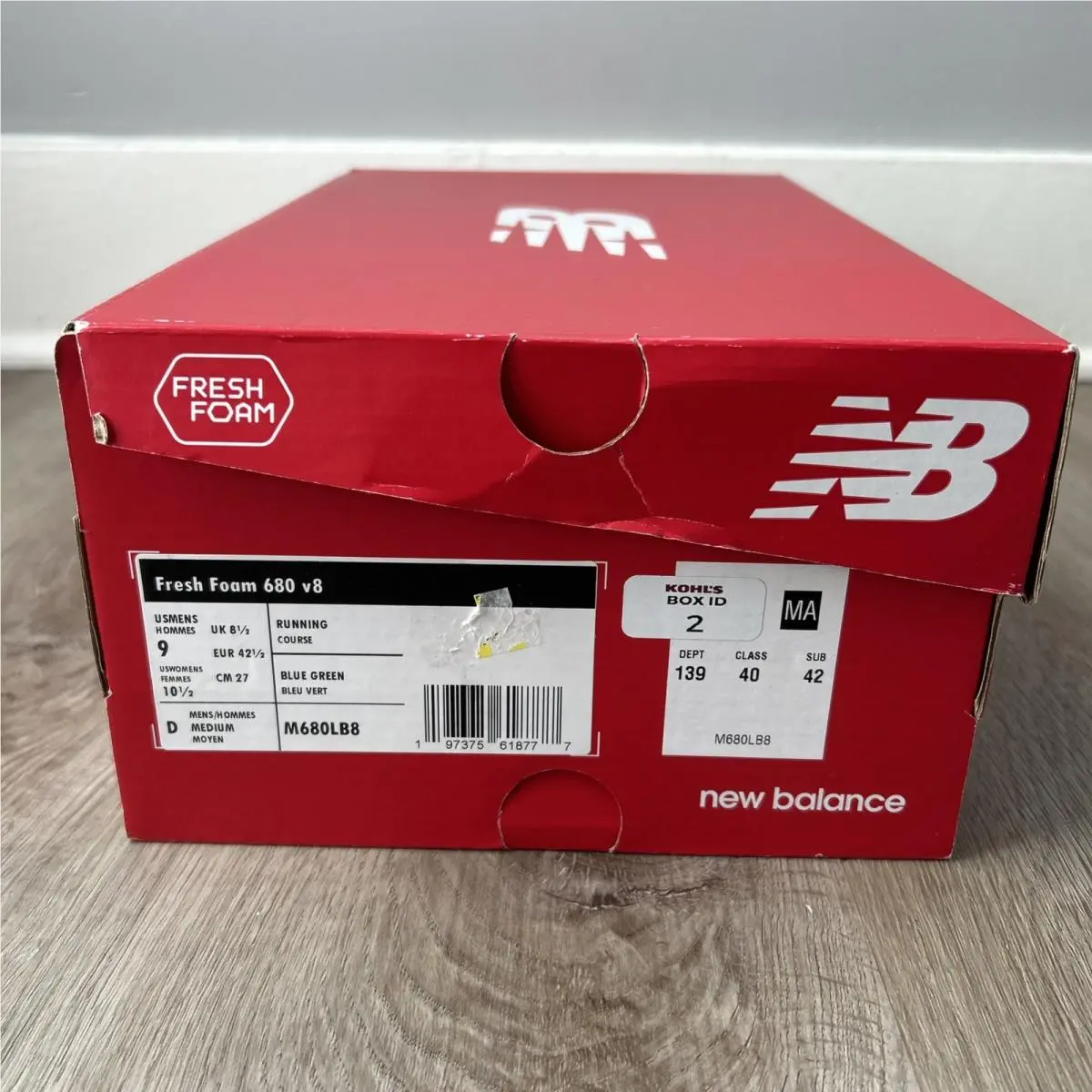 New Balance shoes - New Balance 680 - M680LB8 - Blue Oasis/Lime Leaf/Black/White (UPC: 197375618739) 7