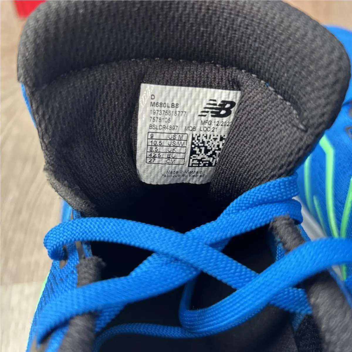New Balance shoes - New Balance 680 - M680LB8 - Blue Oasis/Lime Leaf/Black/White (UPC: 197375618739) 3