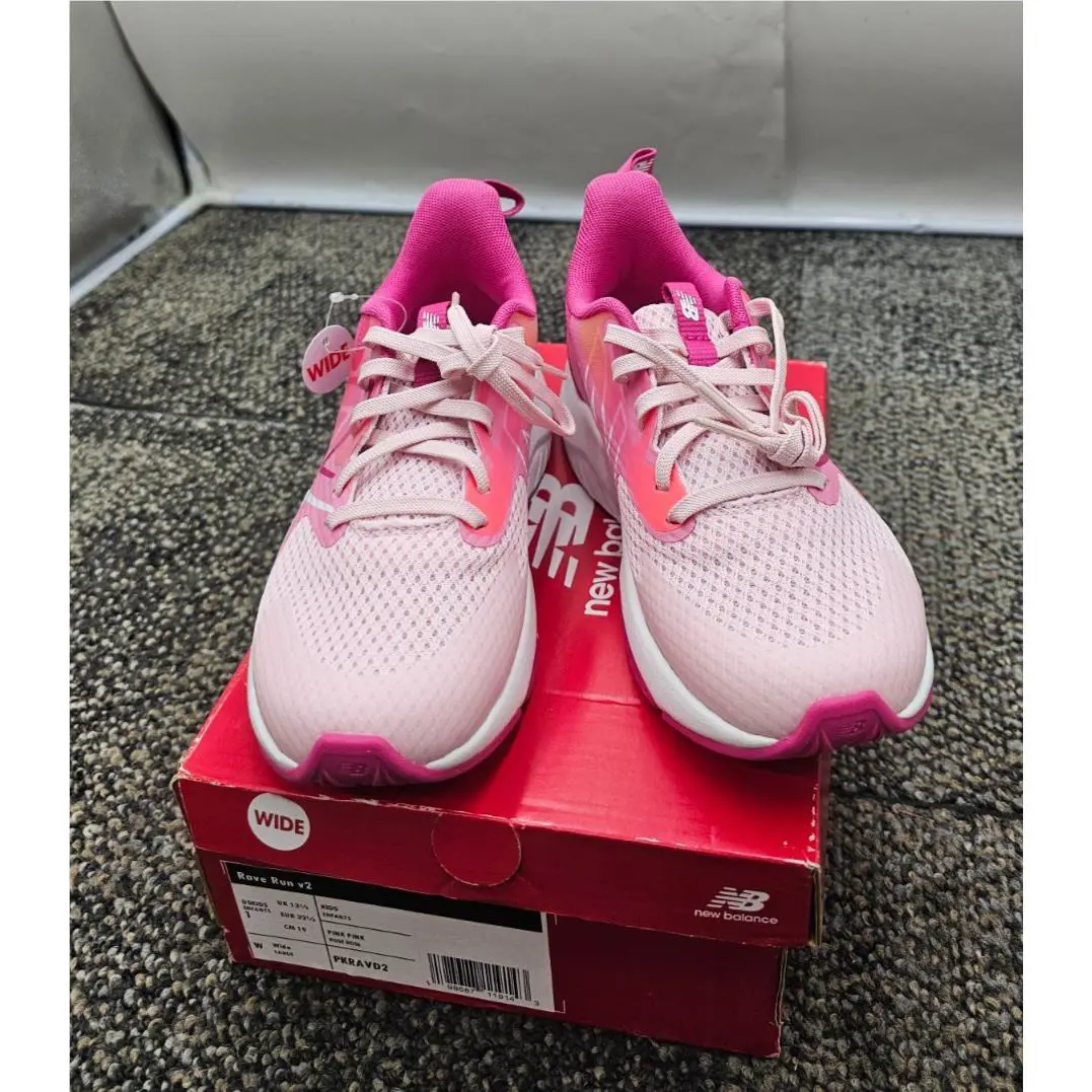 New Balance PRKAVD2 Rave Run v2 Children Shoes Kids Infant Size 1 Wide Pink