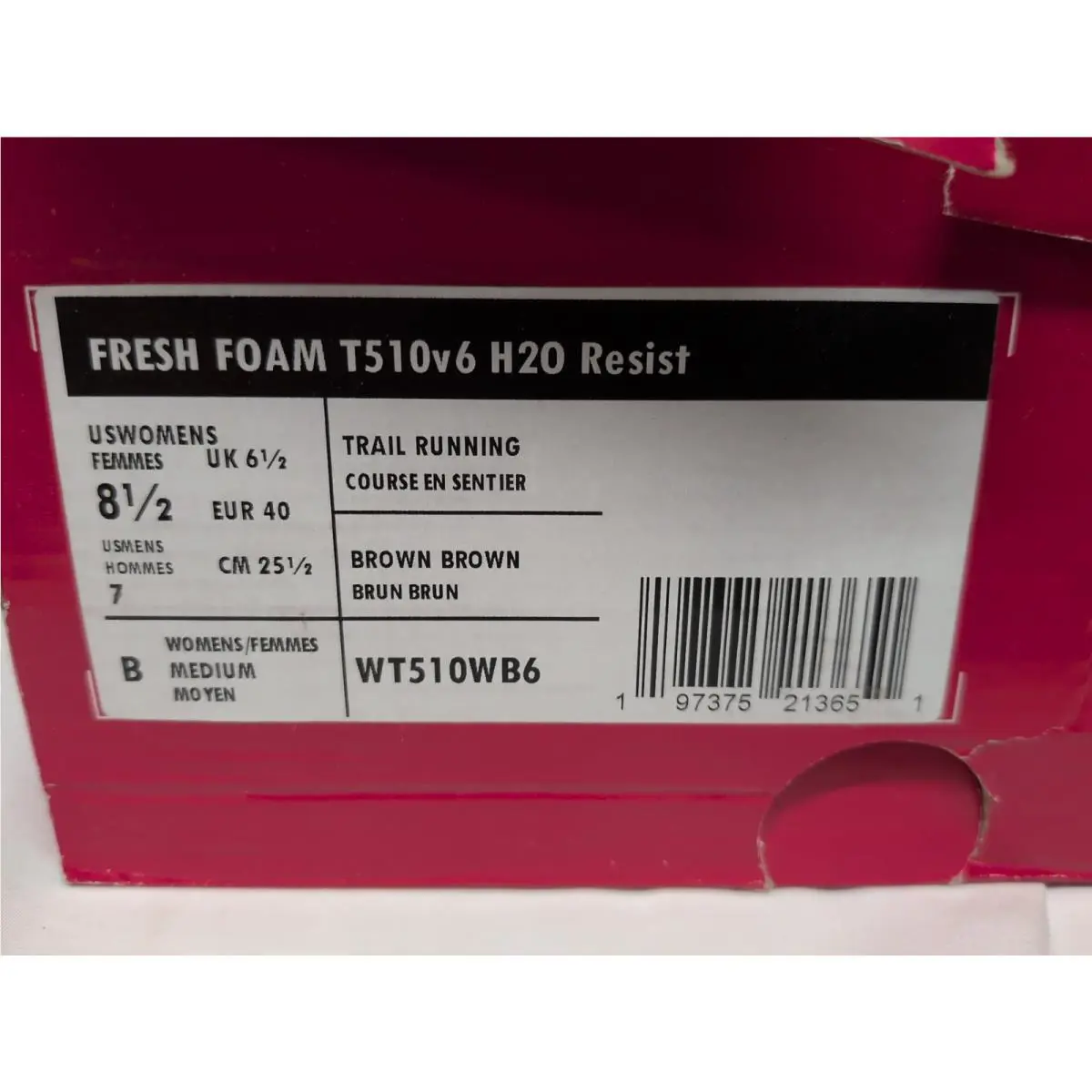 New Balance shoes - New Balance Fresh Foam - Fresh Foam - WT510WB6 - Brown 6