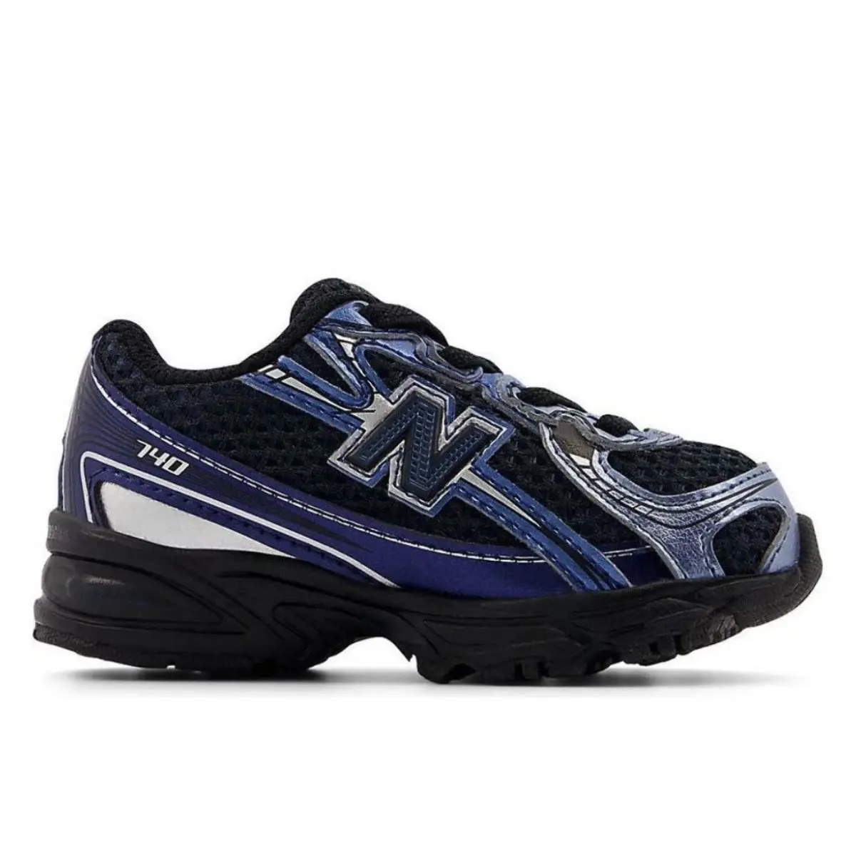 Size 8c - New Balance 740 Bungee Lace Blue Toddler