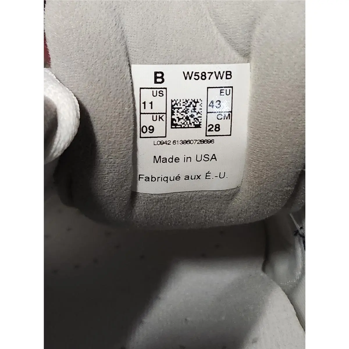 New Balance shoes - New Balance 587 - W587WB - White, Grey, Black 4