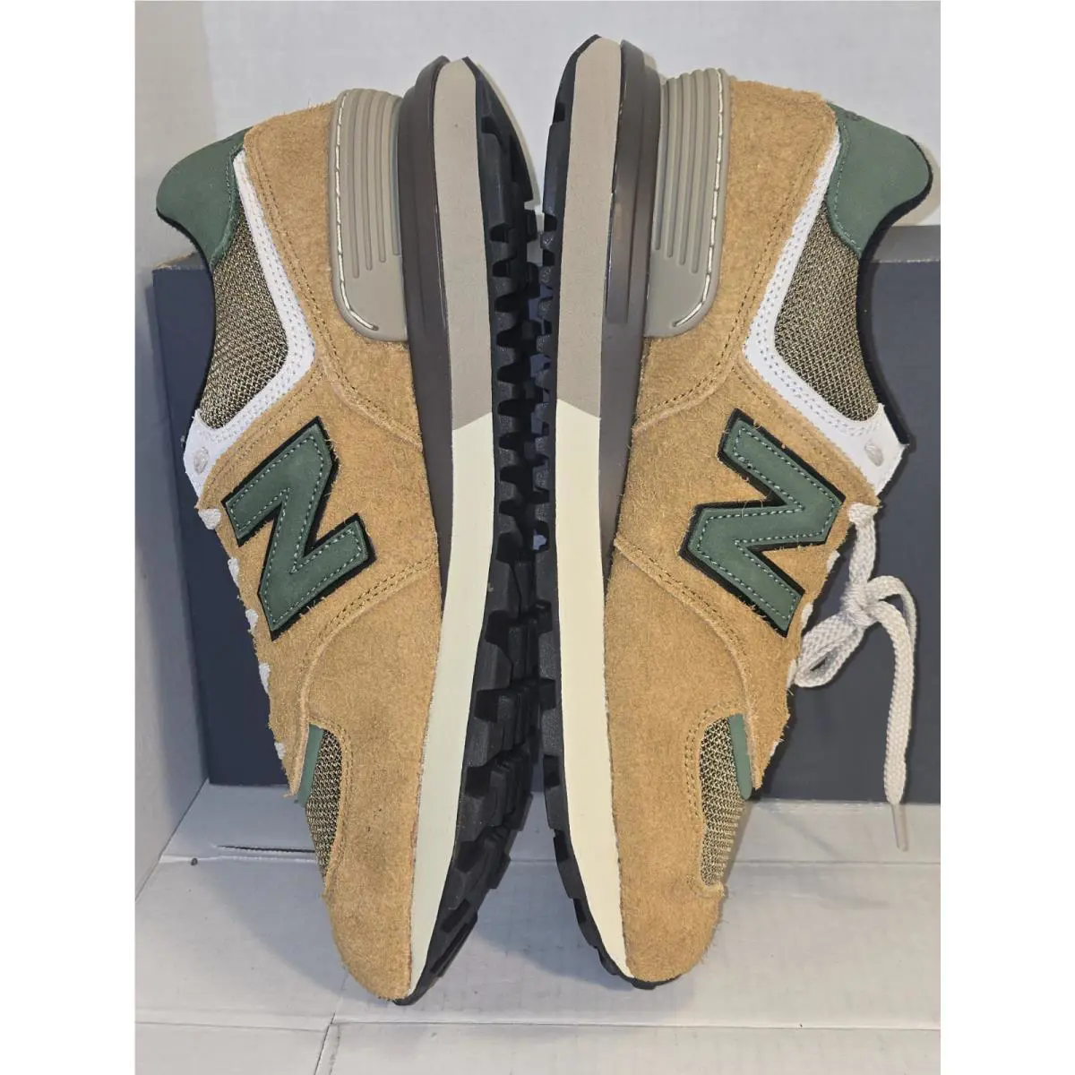 New Balance shoes - New Balance 574+ - U574LGAB - Brown /Green 5