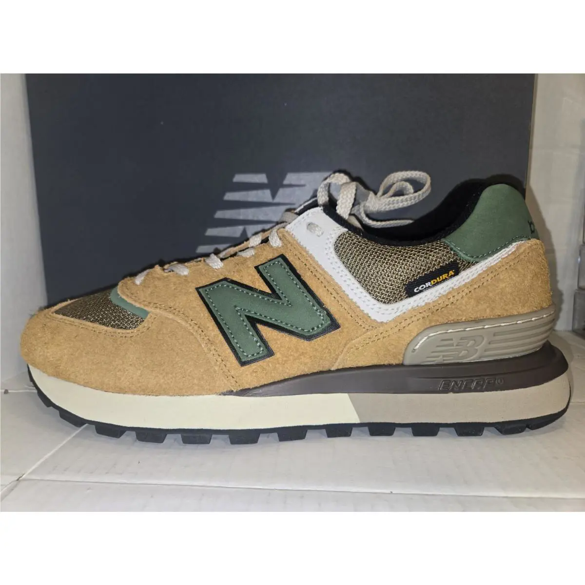 New Balance shoes - New Balance 574+ - U574LGAB - Brown /Green 1