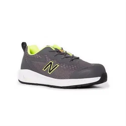 New Balance Midlogigr-11D Men`s Composite Toe Athletic Shoe Gray/lime 11 D