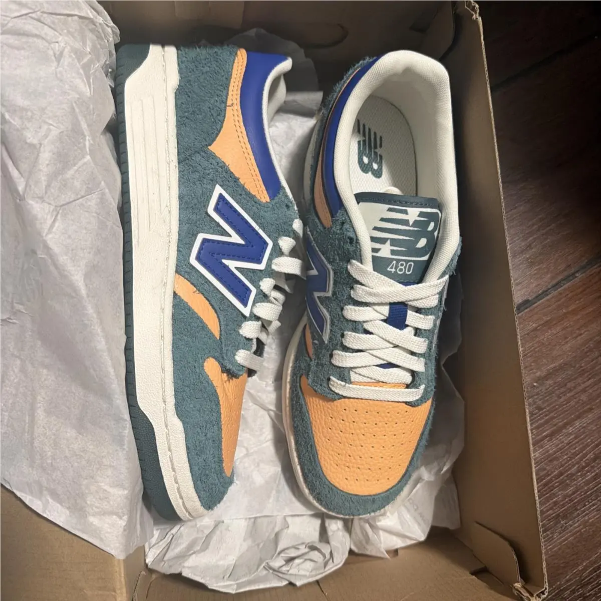 New Balance shoes - 480 - GSB480GP - Green, Orange 0