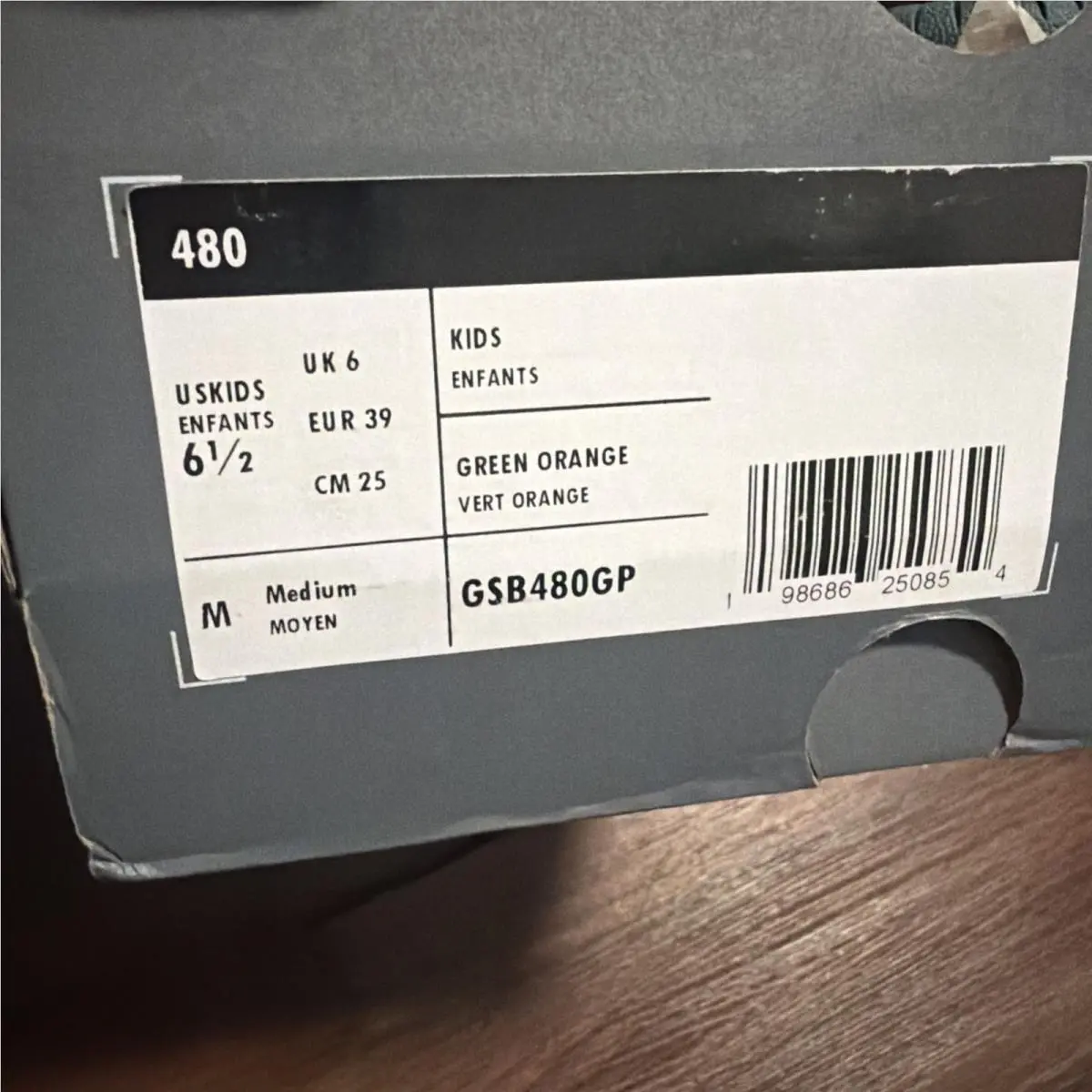 New Balance shoes - 480 - GSB480GP - Green, Orange 3