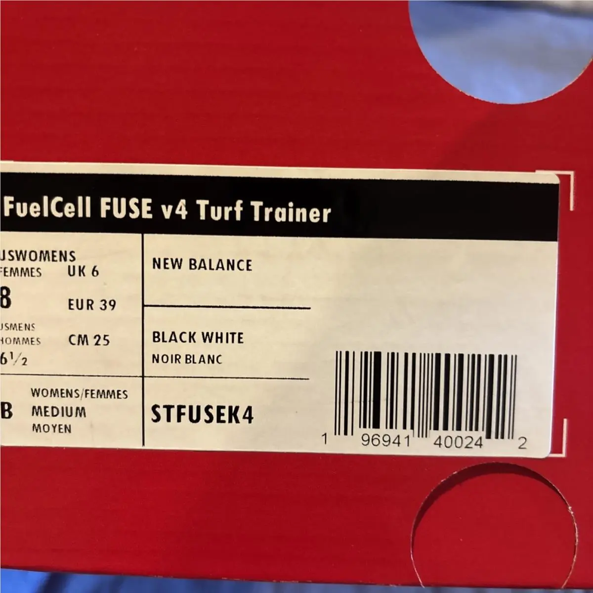 New Balance shoes - New Balance Fuel cell Fuse V4 - STFUSEK4 - Black/white (UPC: 0196941400242) 6