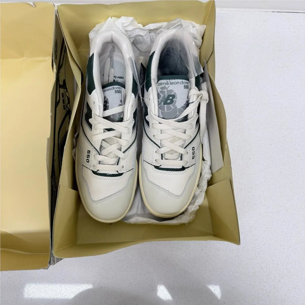 New Balance shoes - New Balance 550 - BB550ALD - White / Green (UPC: 195173396811) 10