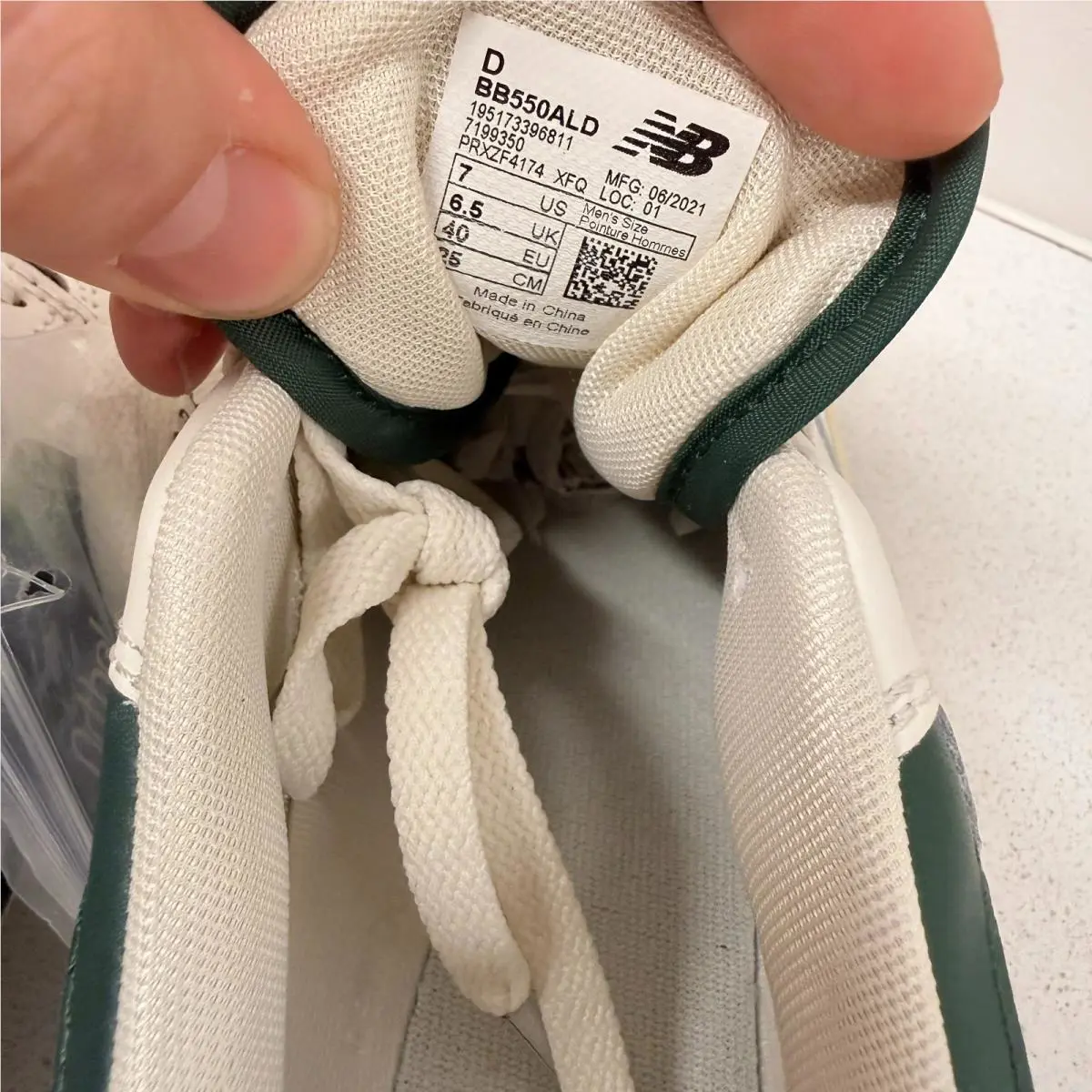 New Balance shoes - New Balance 550 - BB550ALD - White / Green (UPC: 195173396811) 12