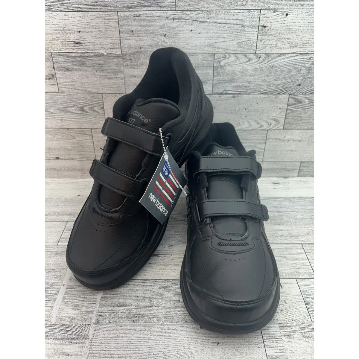 New Balance 577 Shoes Mens Size 9 Walking Leather Adjustable Made in Usa DSL-2