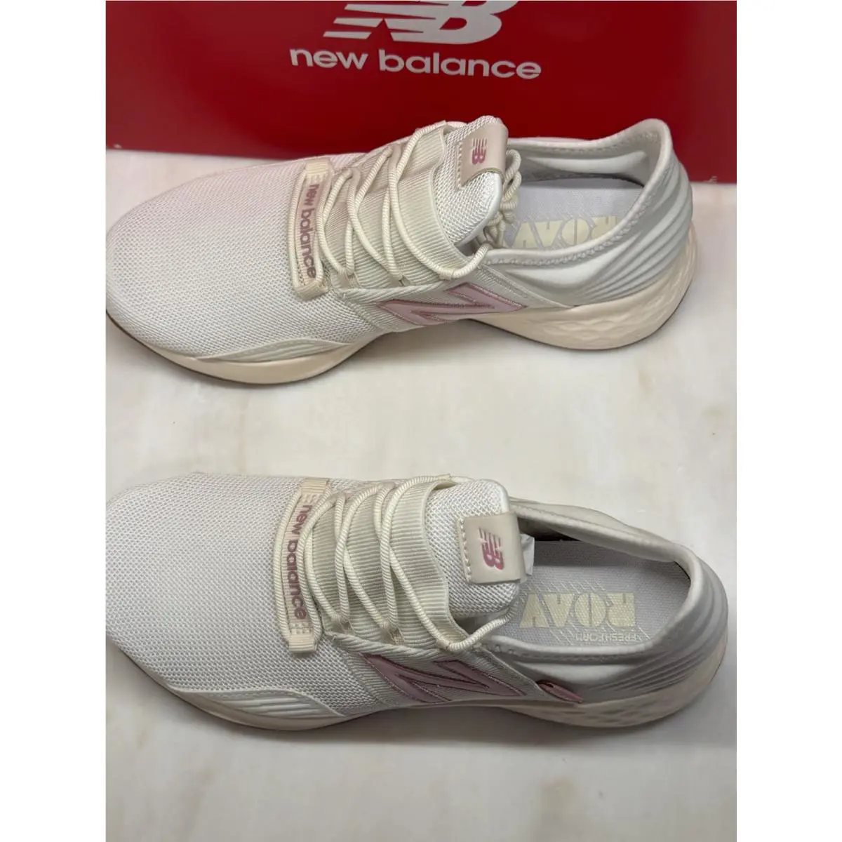 New Balance shoes - Fresh Foam Roav - Fresh Foam Roav - GEROVSR1 - White, Pink 5