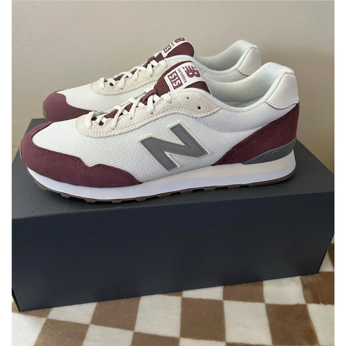 New Balance shoes - New Balance 515 v3 - ML515TWT - White/Washed Burgundy 8