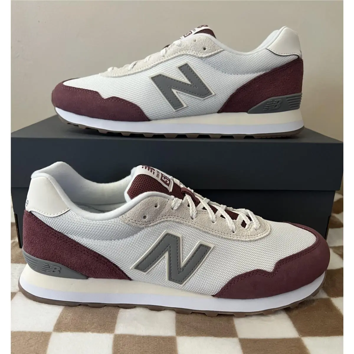 New Balance shoes - New Balance 515 v3 - ML515TWT - White/Washed Burgundy 1