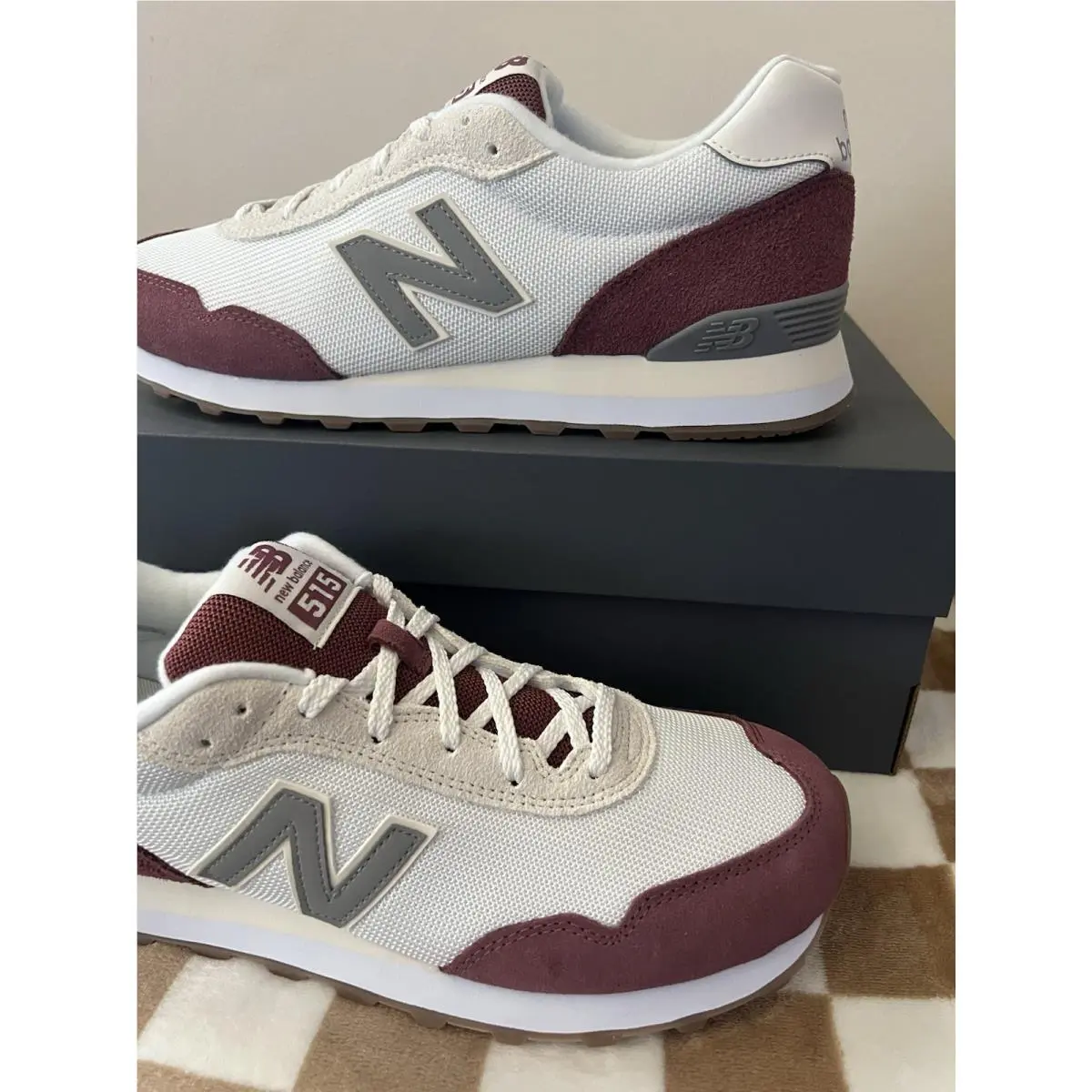 New Balance shoes - New Balance 515 v3 - ML515TWT - White/Washed Burgundy 2