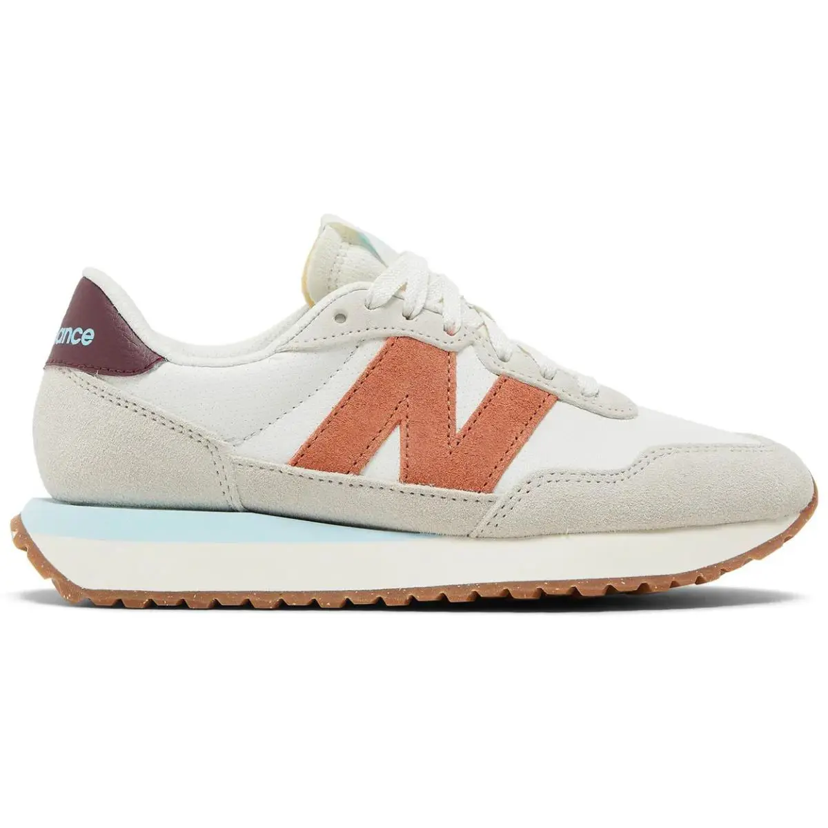 Size 5 Women`s New Balance 237 Sea Salt Soft Copper White Platform Foam Eu 35