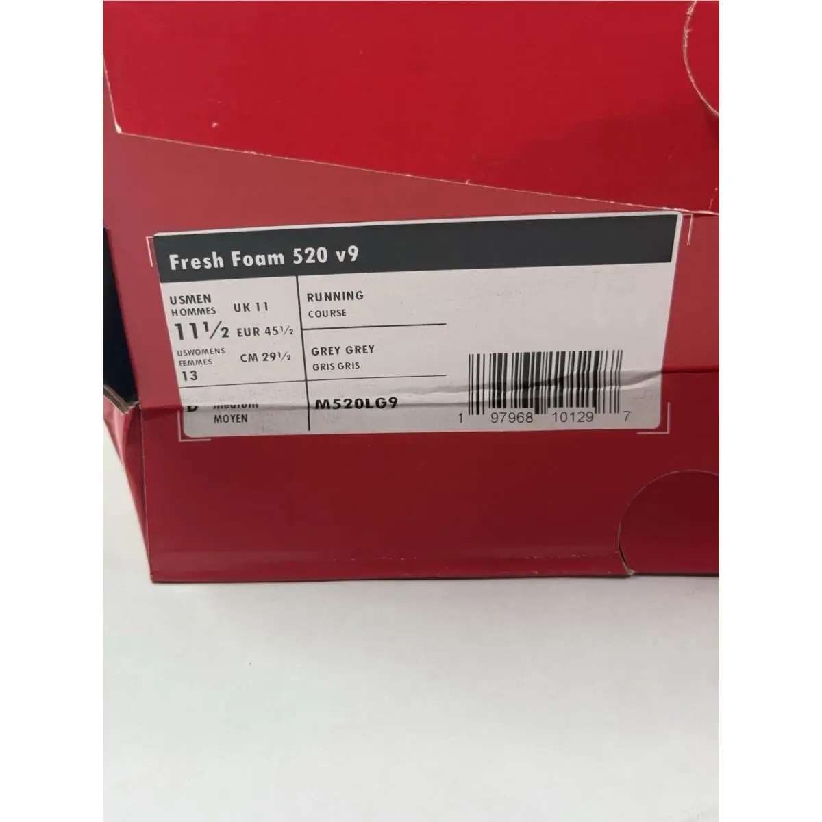 New Balance shoes - New Balance Fresh Foam - Fresh Foam - M520LG9 - Gray (UPC: 197968101297) 9
