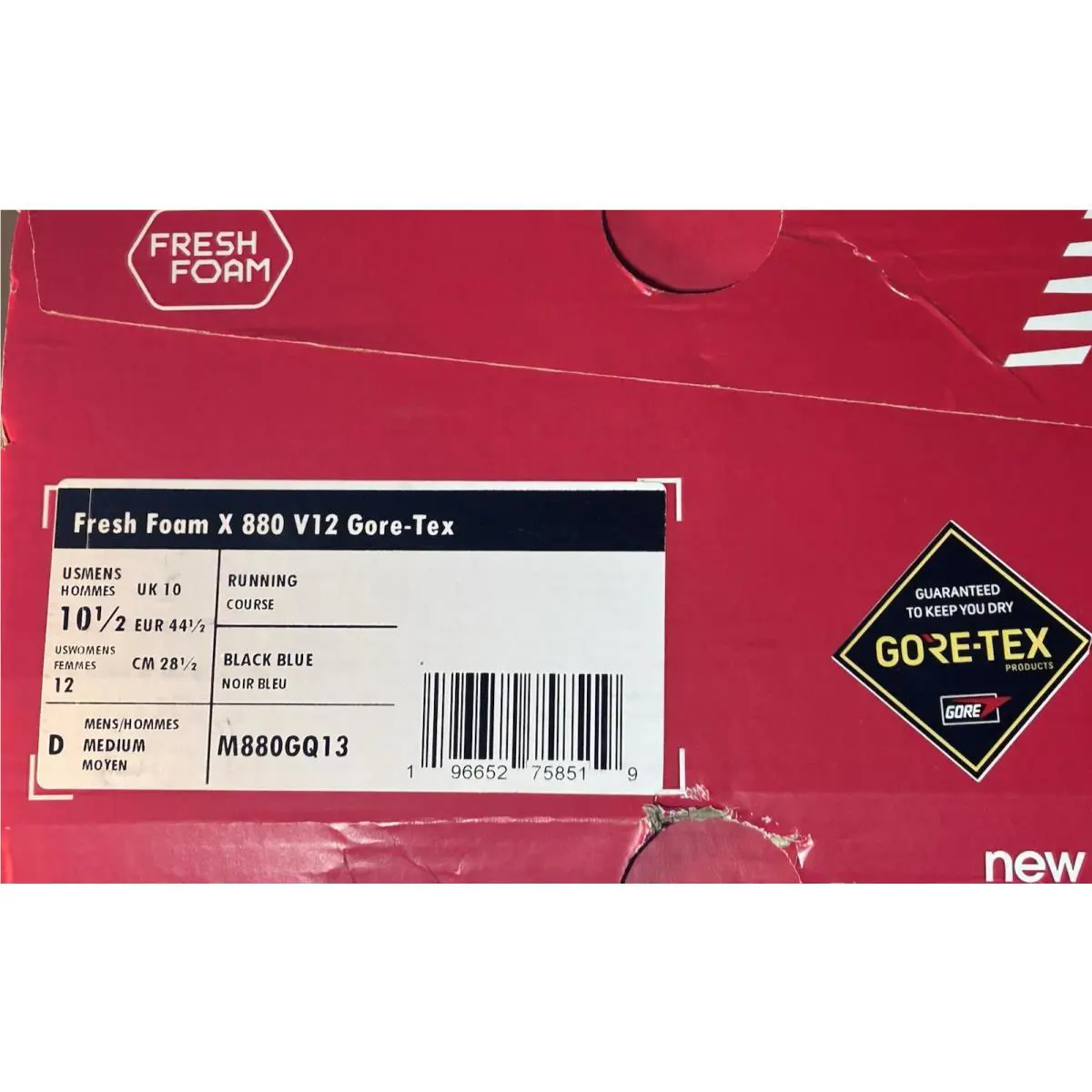 New Balance shoes - New Balance Fresh Foam - Fresh Foam - M880GQ13 - Black/Marine Blue (UPC: 196652758519) 8