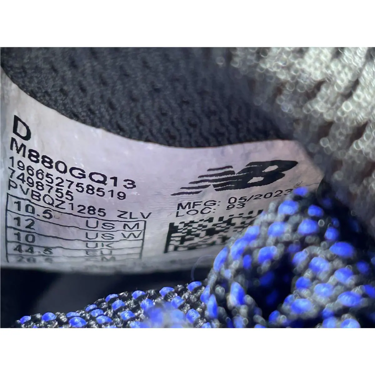New Balance shoes - New Balance Fresh Foam - Fresh Foam - M880GQ13 - Black/Marine Blue (UPC: 196652758519) 7