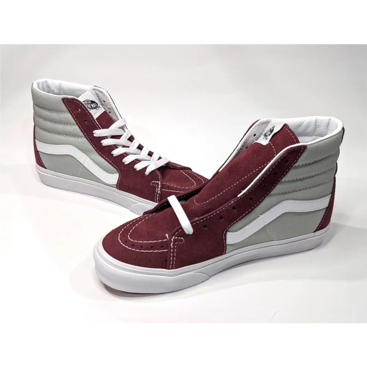 Vans shoes - Vans Sk8-Hi - VN0A32QG4PR - Burgundy/Grey 8