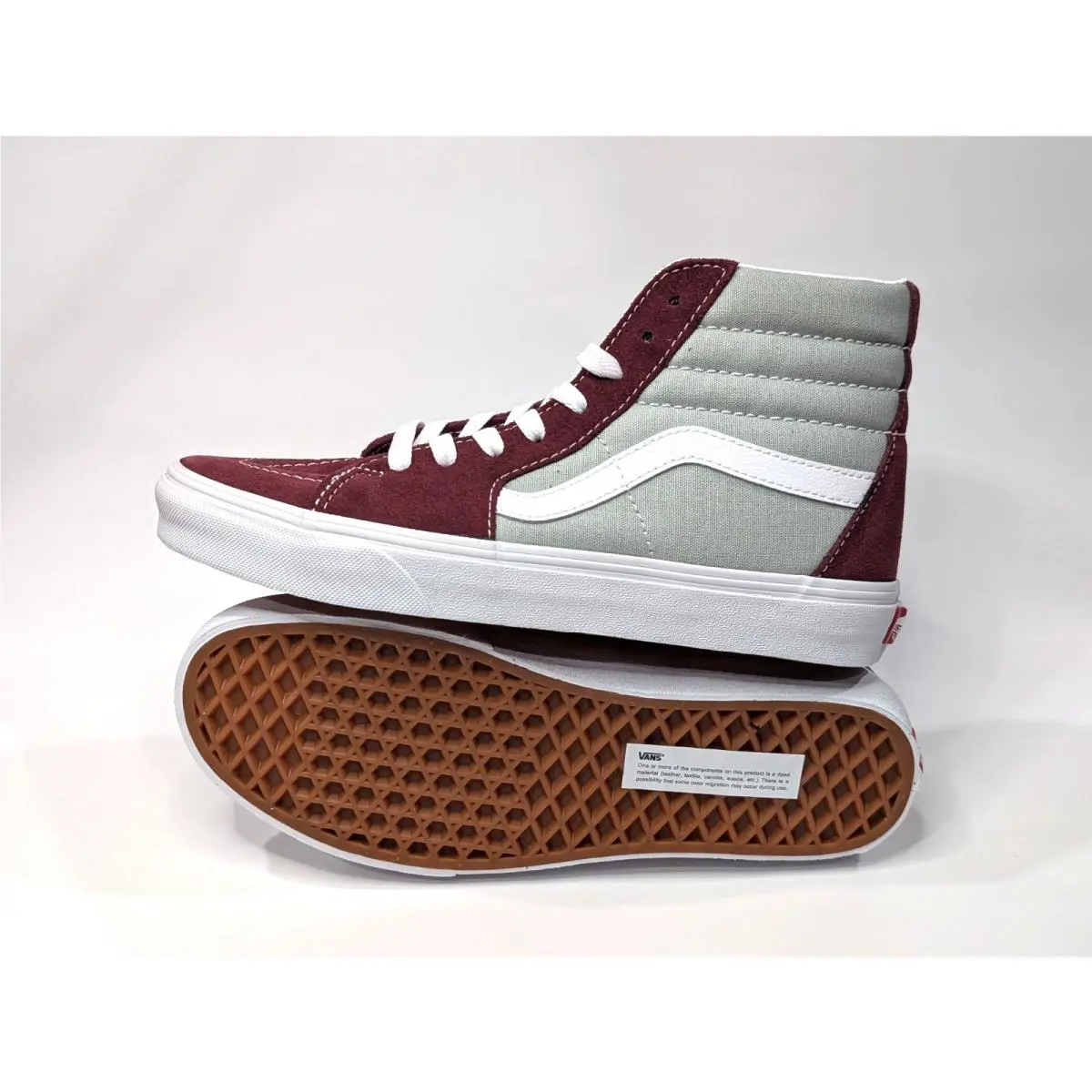 Vans shoes - Vans Sk8-Hi - VN0A32QG4PR - Burgundy/Grey 10
