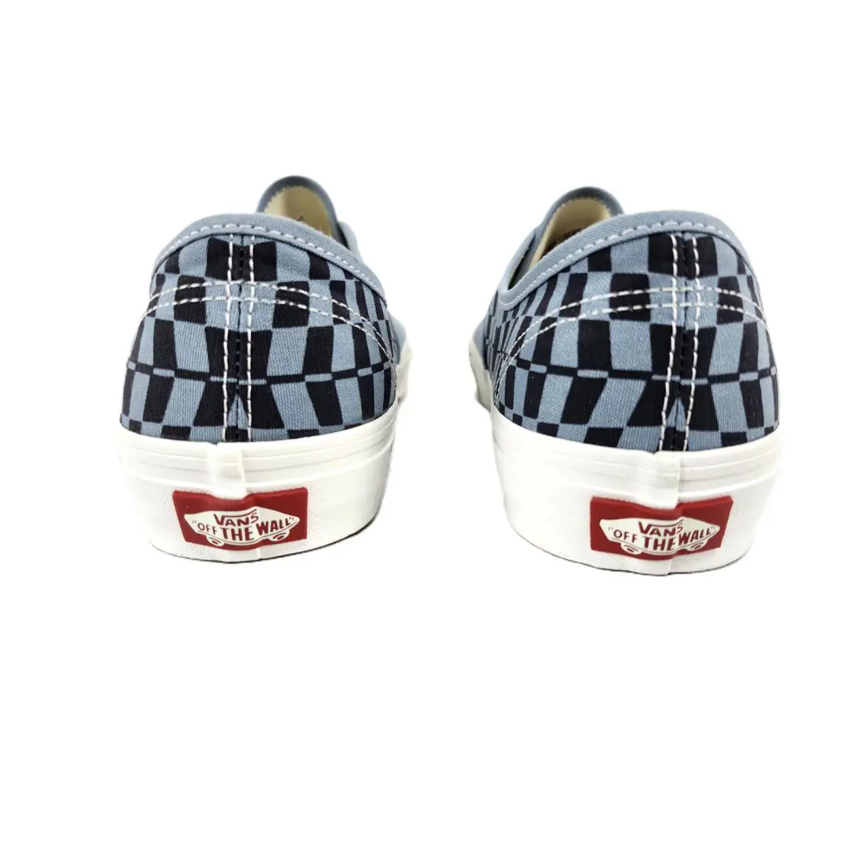 Vans shoes - Vans Authentic Sneaker Warp Check Blue - VN000D7YBLU - Blue ( dusty/muted slate blue) 3
