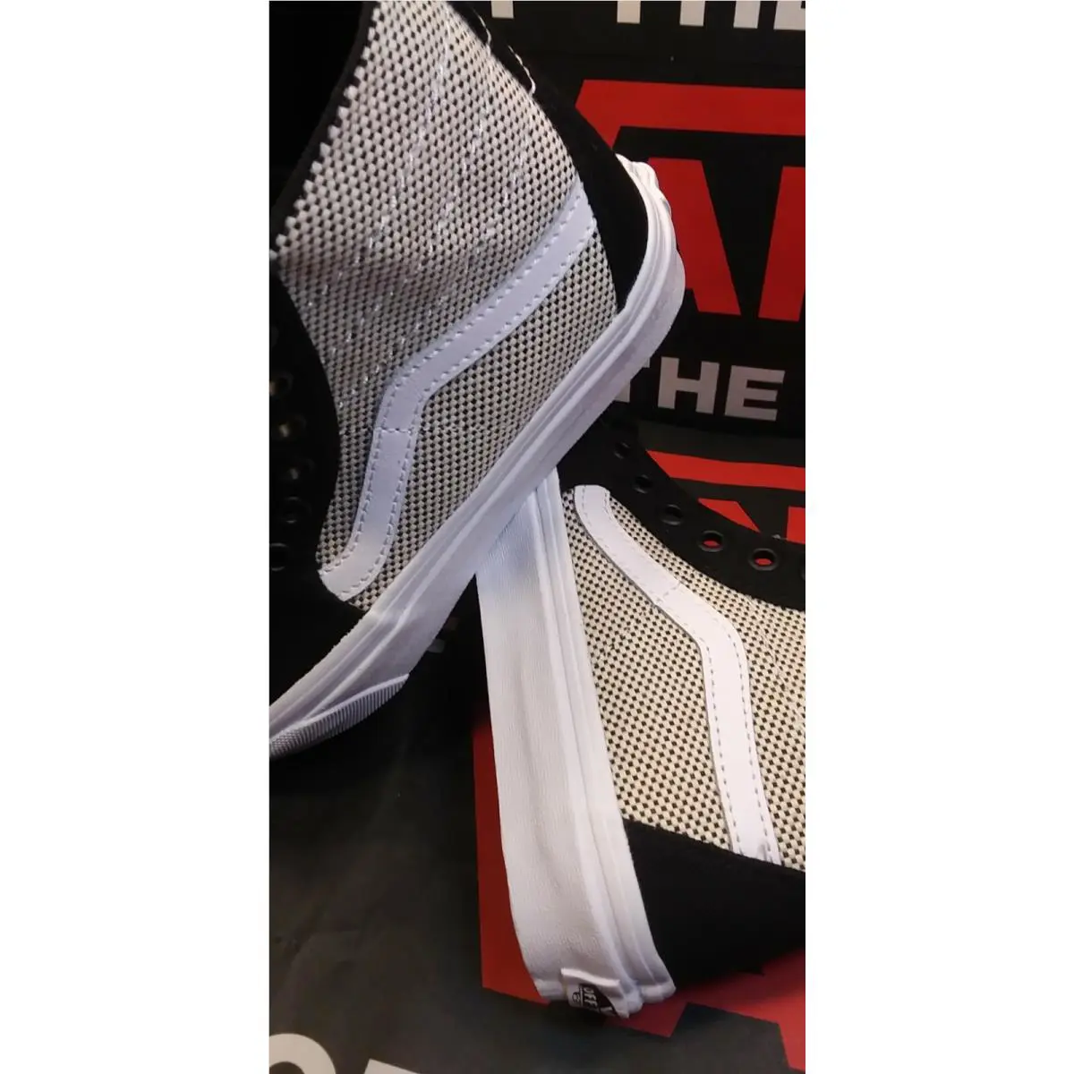Vans shoes - Vans Sk8-Hi - Black White Red Gray 1