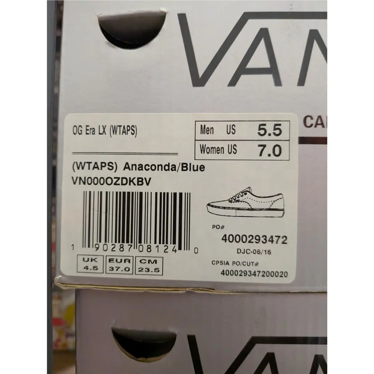 Vans shoes - VANS Og Era Lx - Era - VN000OZDKBV - Blue 5