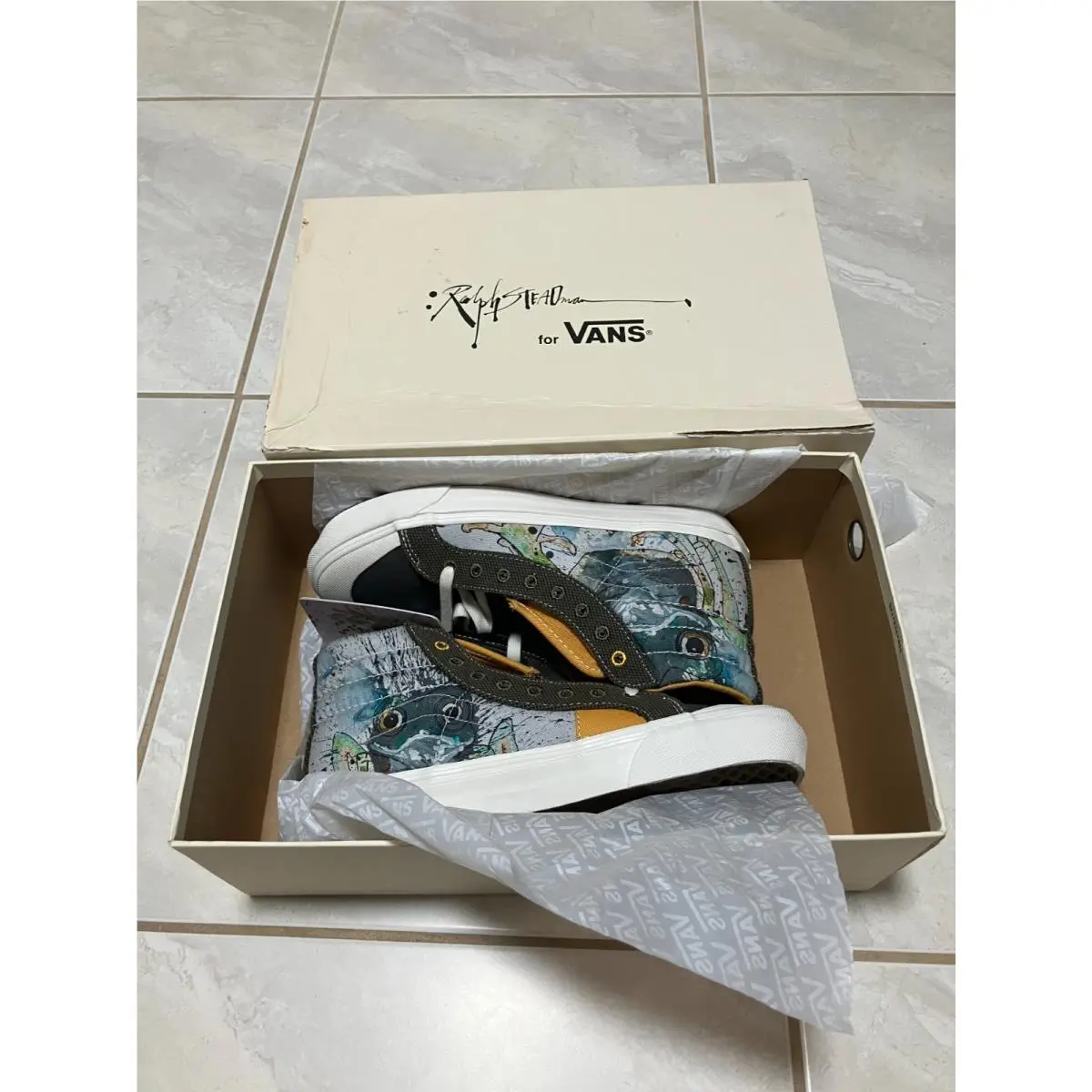 Vans OG Style 138 Lx X Ralph Steadman Frog Vault Men`s Sz 7.5 / Women`s Sz 9
