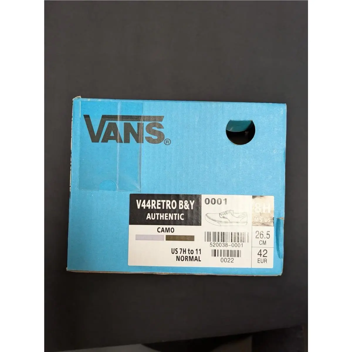 Vans shoes - V44RETRO B&Y AUTHENTIC CAMO - AUTHENTIC CAMO - 520038-0001 - Gray 8