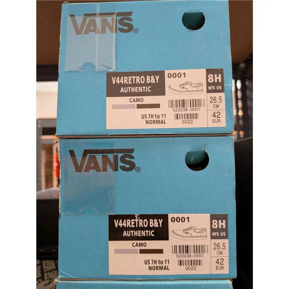 Vans shoes - V44RETRO B&Y AUTHENTIC CAMO - AUTHENTIC CAMO - 520038-0001 - Gray 9