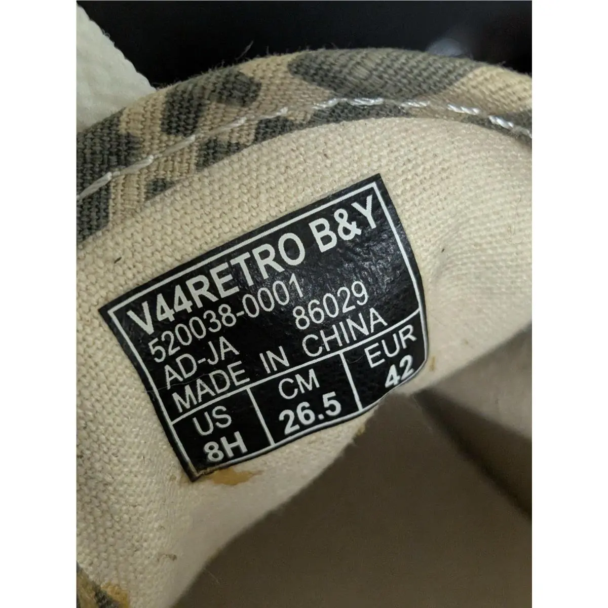 Vans shoes - V44RETRO B&Y AUTHENTIC CAMO - AUTHENTIC CAMO - 520038-0001 - Gray 1